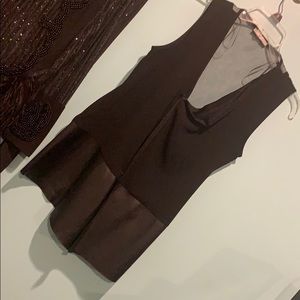 Sexy Sheer Leather Top